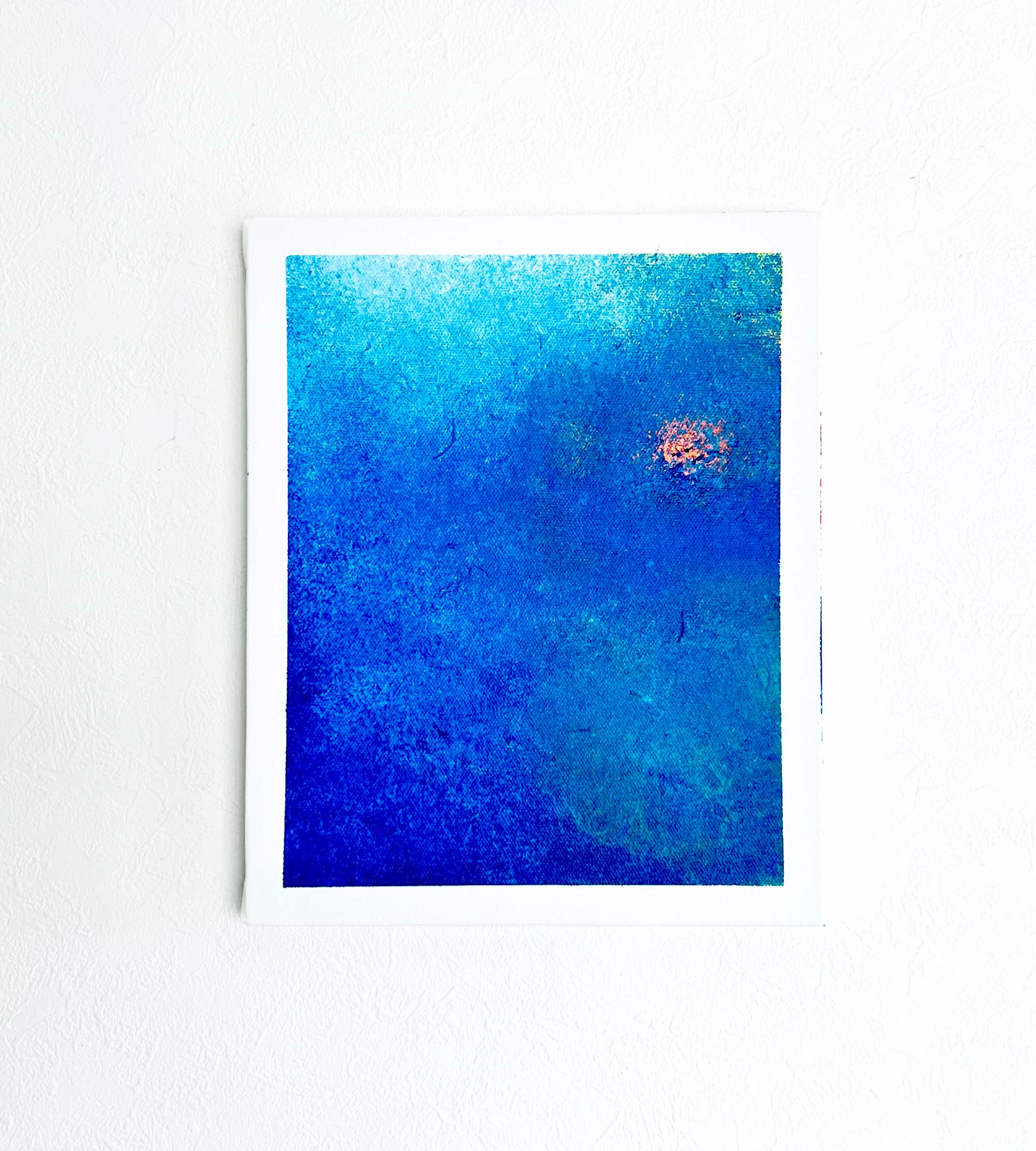 旅だちをイメージした不思議な抽象絵画。グアッシュなどさまざまな画材をつかています 旅だちをイメージした不思議な抽象絵画。グアッシュなどさま