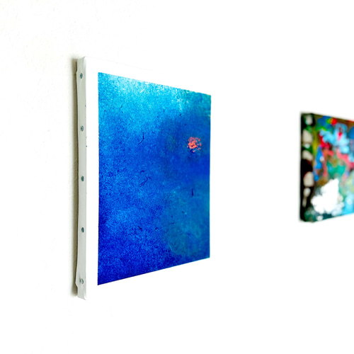 抽象画 零091】絵画 宇宙 青 空 海 抽象画 原画 インテリア 絵画 零