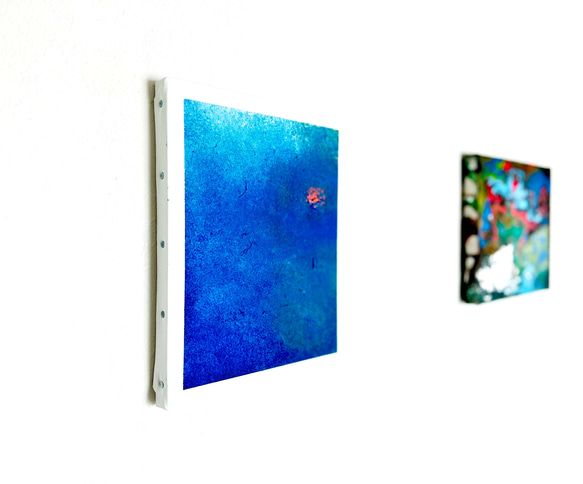 【零091】絵画  宇宙 青 空 海  抽象画 原画  インテリア 2枚目の画像