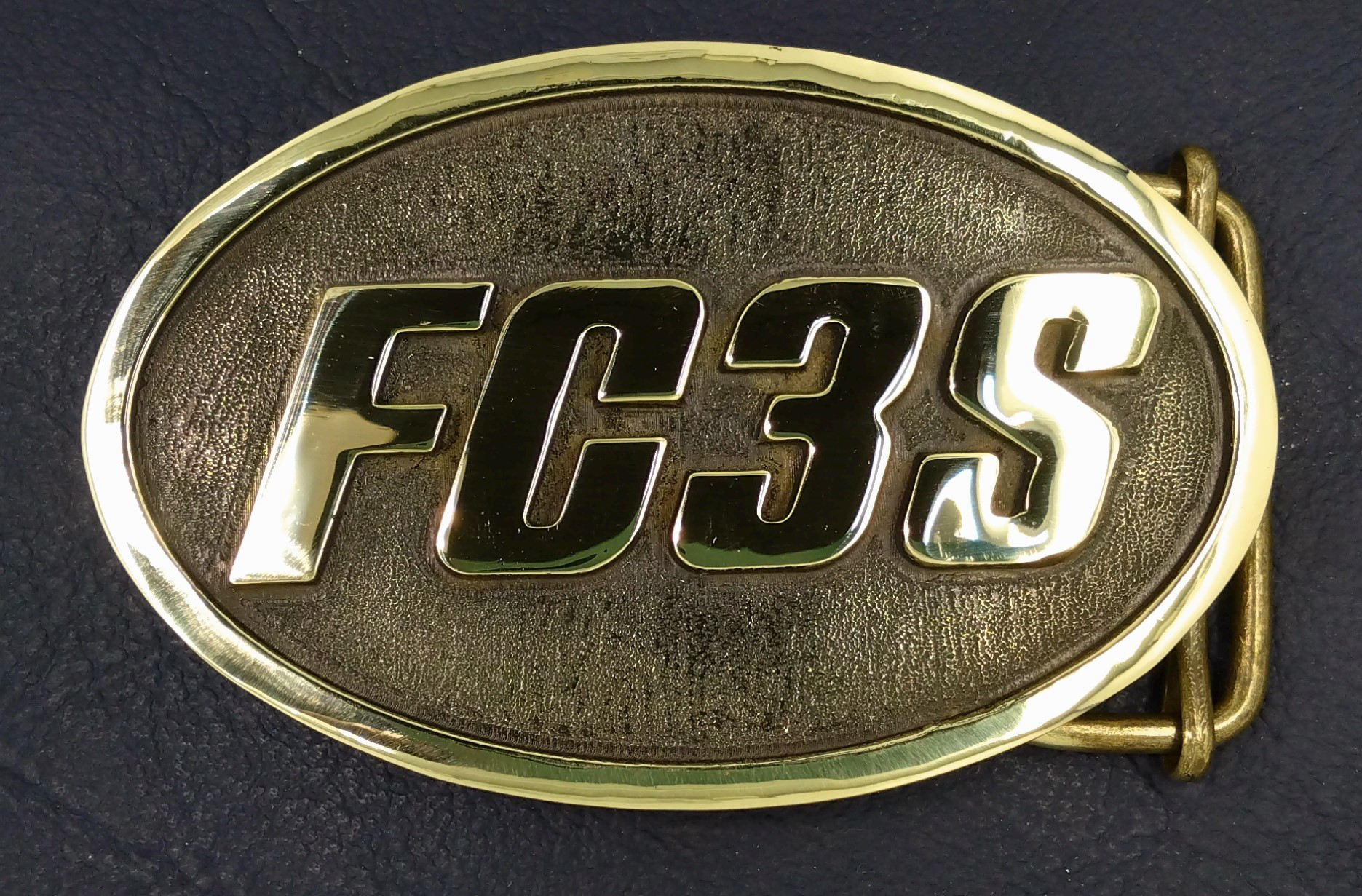 『FC3S』ベルトバックル　真鍮無垢　国際書留送料無料　MAZDA RX-7 旧車