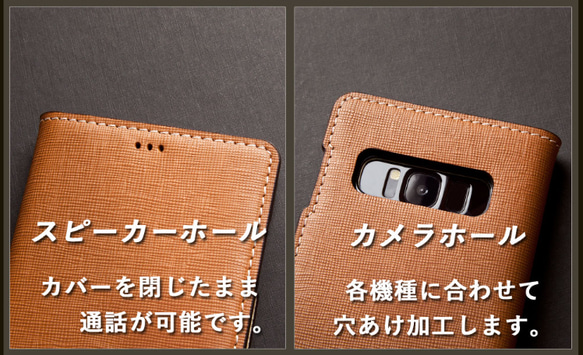 iphone 14pro  ケース 手帳型 saffiano leather  iphone 13 iphone 12 12枚目の画像
