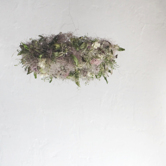 スモークツリーのフライングリース 直径23cm リース wildswag 通販