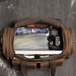 本革 ボストンバッグ トラベルバッグ メンズ レザー 手荷物バッグ 旅行かばん 牛革 荷物袋 ショルダーバッグ 4枚目の画像