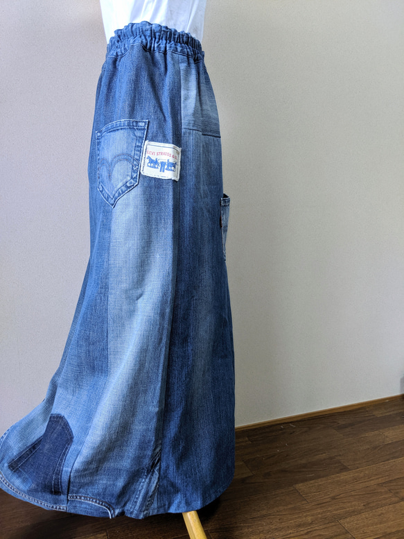 リメイク】デニムスカート 9,800⇒5,800円 ロングスカート