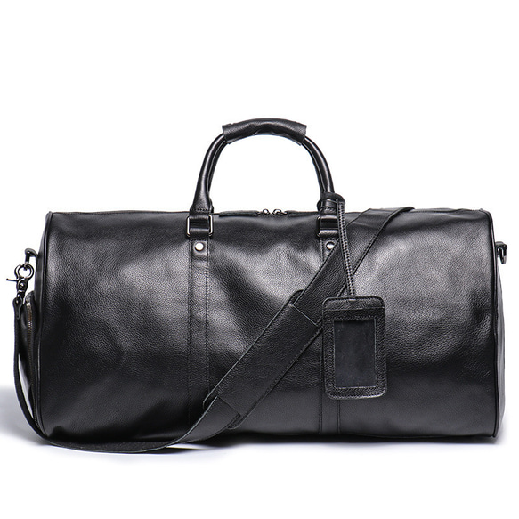 Junmen black label レザーハンドル ボストンバッグ トラベル
