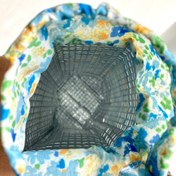 保冷ペットボトルホルダー　サーモス水筒カバー　保温保冷　ナイロン花柄 6枚目の画像