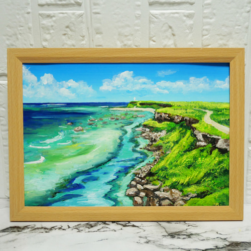 風景画 海 海の絵 アクリル画 絵画 アート 原画 インテリア
