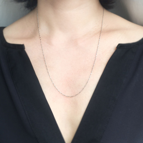 ごろすけ　Pt850ロングスクリューネックレス59センチ K18EARTH GOLD/ PT850 ロングネックレス | VERITEOnline-Sh