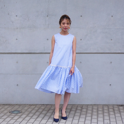 新作】TORNADE Dress トルネードワンピース（ライトブルー
