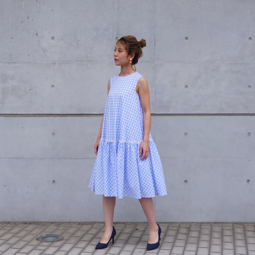 新作】TORNADE Dress トルネードワンピース（ライトブルー
