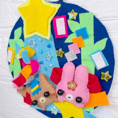 Yahoo!オークション - フェルト あじさいリース ハンドメイド