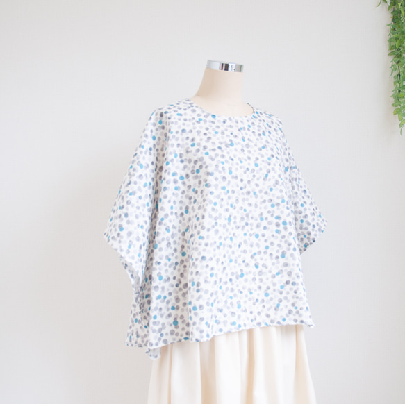 特集掲載【完全一点物】ゆったり　ドルマンスリーブカットソー（マルチストライプ） 18枚目の画像