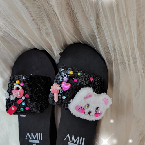 カゴ入り♡サンタくまちゃん クリスマスの生写真撮影にいたくまちゃん🧸🧸 かわいいから