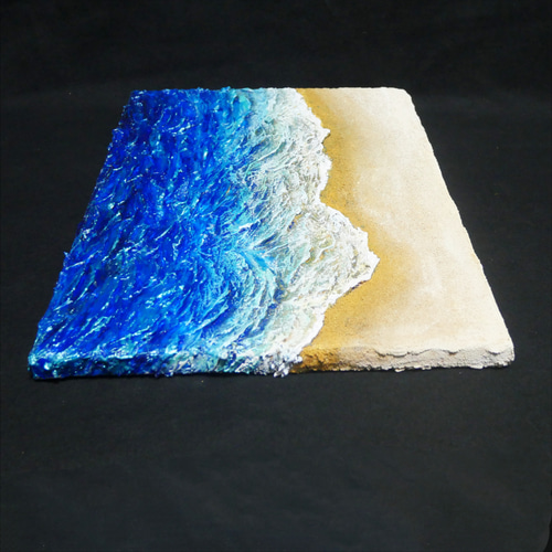 油絵 油彩 油彩画 絵 絵画 【波と砂浜】 絵画 HR 通販