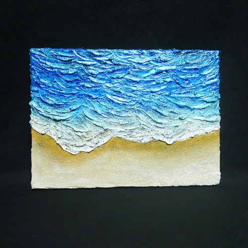 油絵 油彩 油彩画 絵 絵画 【波と砂浜】 絵画 HR 通販