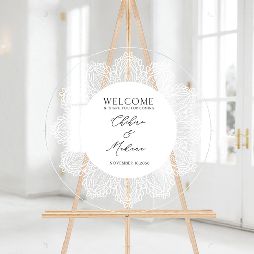 絶対的な信頼 アクリル ウェルカムボード 結婚式 ウェディング ウェルカム 机上用品・文具収納