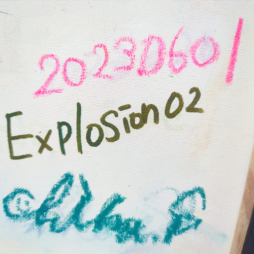 2023年6月新作＊】Explosion,02 現代アート 女の子イラスト 絵画 Chika