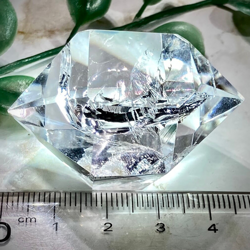 レインボークォーツ✨　クリスタル　水晶　ダブルポイント　ポリッシュ