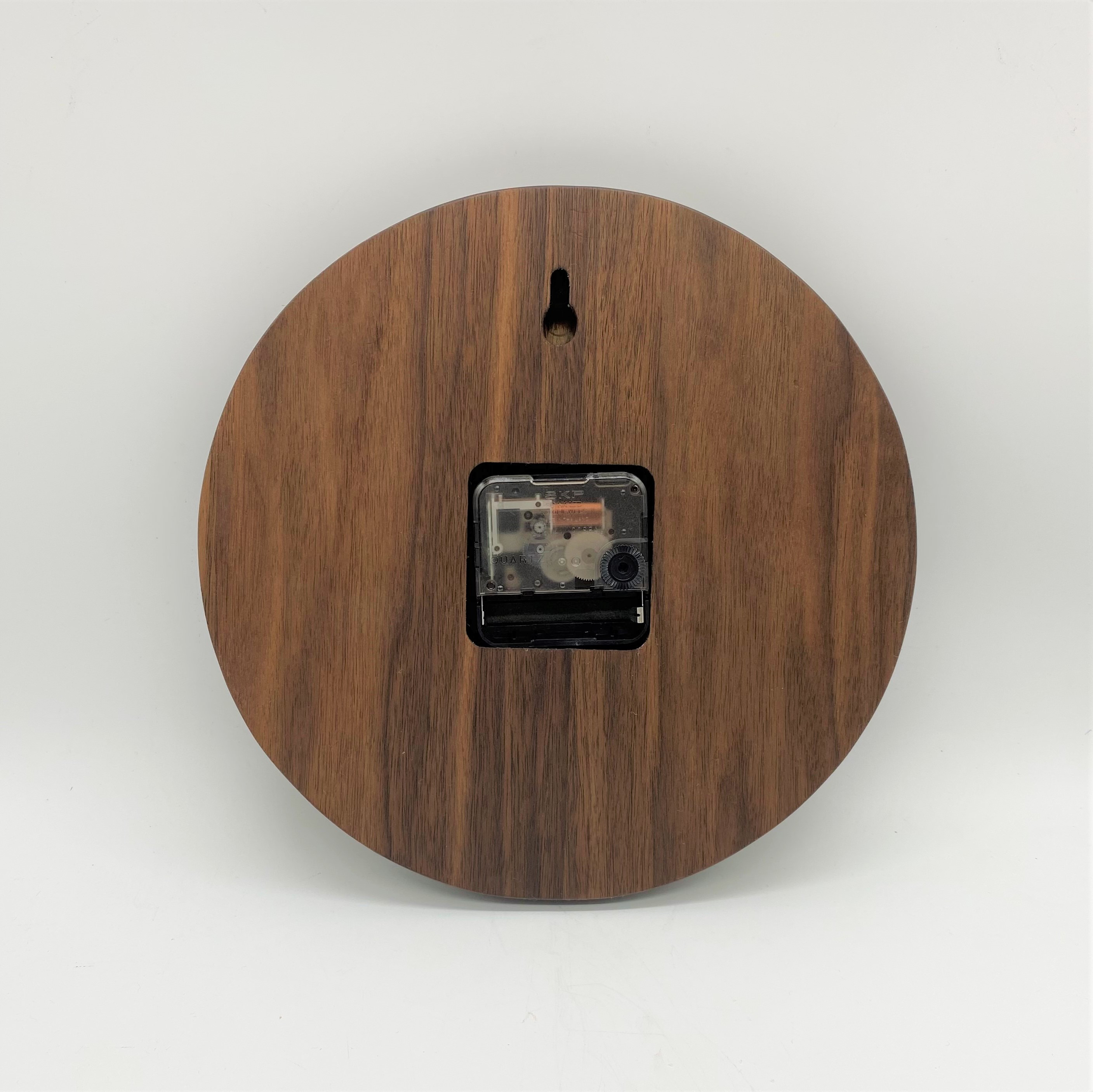 ディンプル時計★天然無垢材★ウォルナット★リビング★ギフト★開店祝い★還暦祝い★木製掛け時計