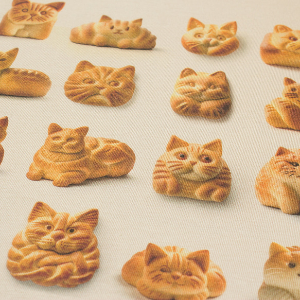 猫の形のパン　Ｔシャツ　男女兼用 4枚目の画像