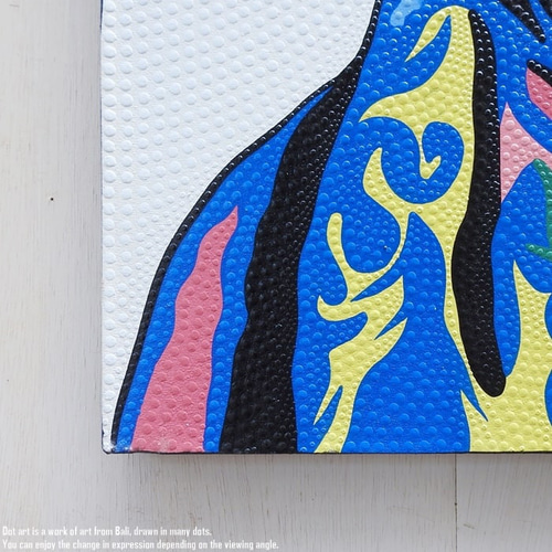 ドットアート 60cm × 80cm フレンチブルドッグ モダンアート アジアン