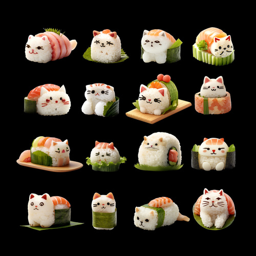 猫寿司 Nekozushi Nyata] A cat on top of sushi rice!? A mysterious