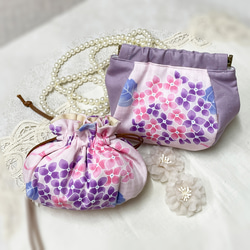 紫陽花（あじさい） 巾着袋 のおすすめ人気通販｜Creema(クリーマ