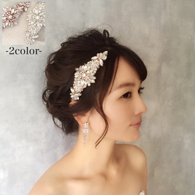 joli ヘッドアクセサリー ウエディングのビジューアクセサリー お花ヘッドドレス ヘッドピース 5,649円