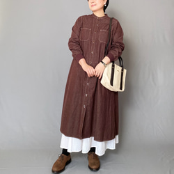 【極美品】ブラウン 長袖 ワンピース ハイゲージ編み長袖ニットワンピース ブラウン – [公式]SAISON