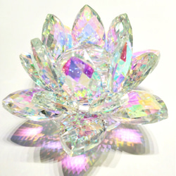 クリスタル サンキャッチャー 蓮の花 オーロラ レインボー クリスタル サンキャッチャー 蓮の花 オーロラ レインボー