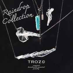 【007 Raindrop Collection】 クォーツ共生クリソコラ 鉱物原石 SV925 イヤーカフ 天然石 ア 7枚目の画像