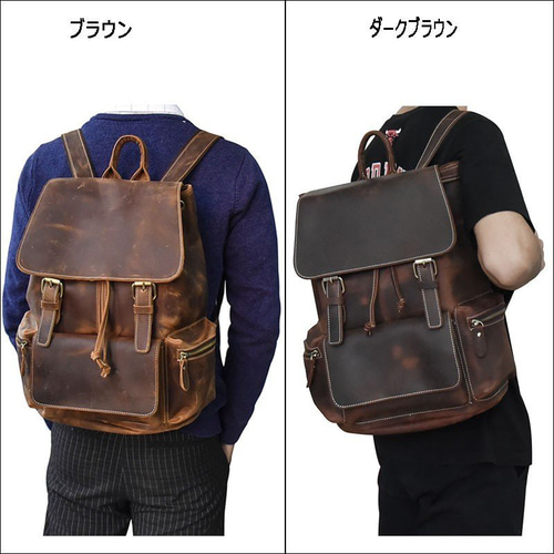 レザー リュックサック メンズ レトロ 本革 バックパック 通勤鞄 レザー リュックサック メンズ レトロ 本革 バックパック 通勤鞄