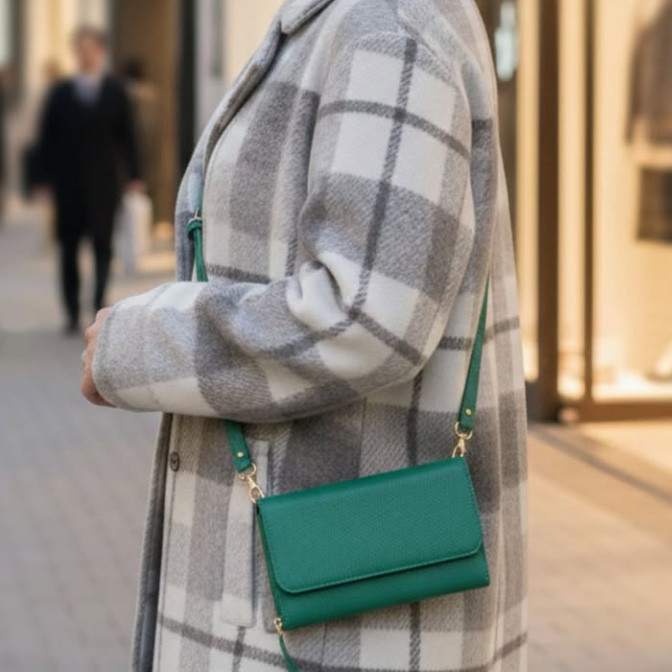 【刻印可】お出かけはこれ一つ！スマホと現金ををひとつに収納 お財布ポシェット シュリンク MJ6127