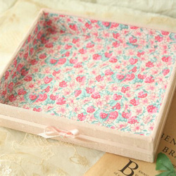 リバティ生地使用裁縫箱Lサイズソーイングボックスベッツィ