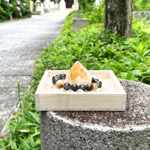 ☆一点物☆マイナスエネルギーから持ち主を守るブレスレット♪金針水晶  