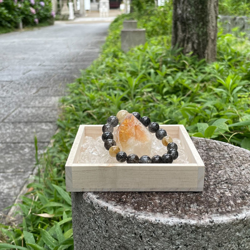 ☆一点物☆マイナスエネルギーから持ち主を守るブレスレット♪金針水晶  