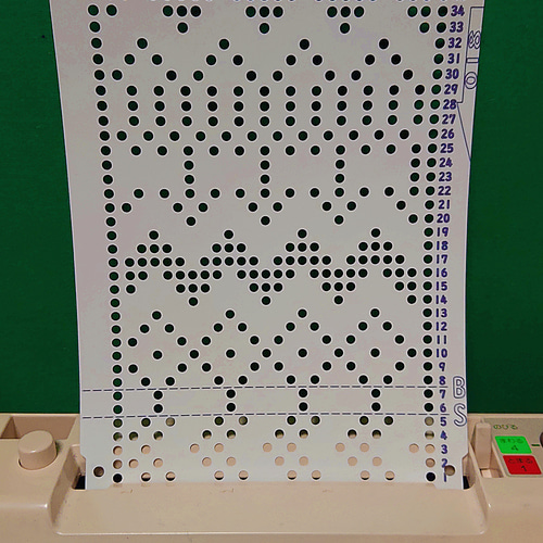 パンチカード【編み機用】 ブラザー/シルバー共用 シック【018】 編み