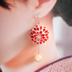 【nanaさま専用】☺︎紅白こばな☺︎ つまみ細工 イヤリング28個 ピアス28個 9f57c6839e44ad795dd2d1d9f9afa8