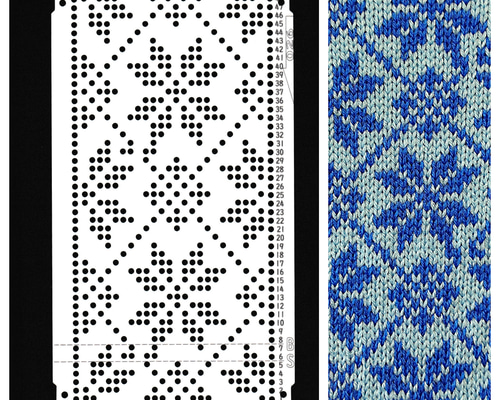 パンチカード【編み機用】 ブラザー/シルバー共用 ノルディック【026