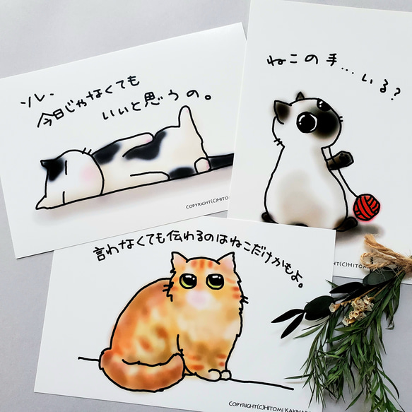 猫舎道楽堂本舗　原画額　シリアルナンバー入り+おまけポストカード付き 猫舎道楽堂本舗 原画額 シリアルナンバー入り+おまけポスト