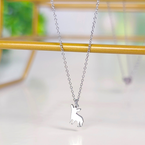ミニチワワネックレス（子供用） -ミニアニマルシルエットシリーズ-抗