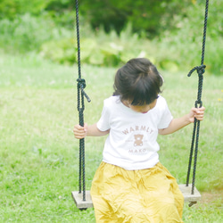 名前入り★Tシャツ くま テディベア 長袖変更可能　子供から大人　お揃い 4枚目の画像