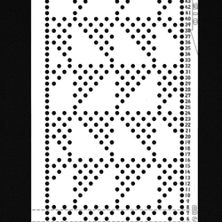 パンチカード【編み機用】 ブラザー/シルバー共用 三角【015】 2枚目の画像