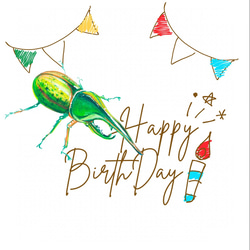 【昆虫Tシャツでお誕生日】選べる昆虫4種類　カブトムシ　クワガタ　ニジイロクワガタ　ヘラクレスオオカブト 6枚目の画像