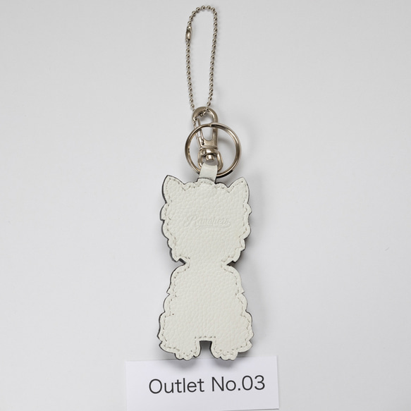 Outlet No.03 ウエスティ　バッグチャーム　キーホルダー 2枚目の画像