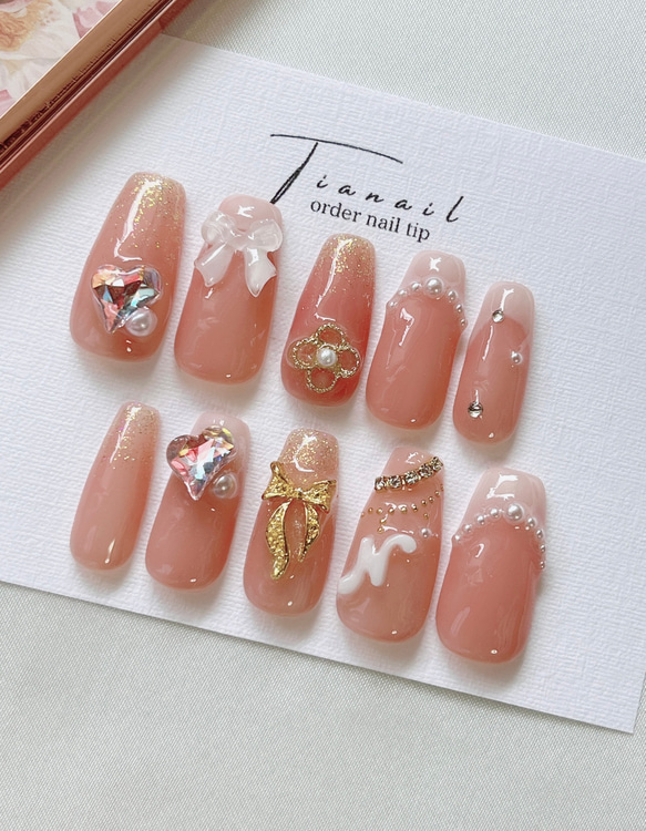 チップの種類変更無料!!】 ネイルチップ 推しネイル イニシャルネイル