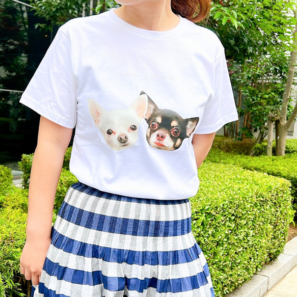 【お好きなお写真で作れる♪】オリジナル Tシャツ オリジナルグッズ ギフト プレゼント 愛犬グッズ うちの子グッズ 写真 6枚目の画像
