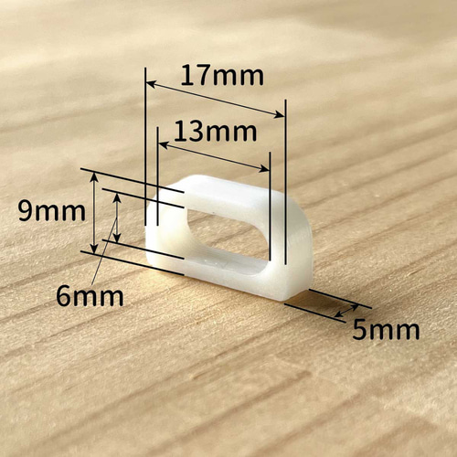 四分紐対応プラスチック製帯留めパーツ20個入り 金具・チェーン ありば