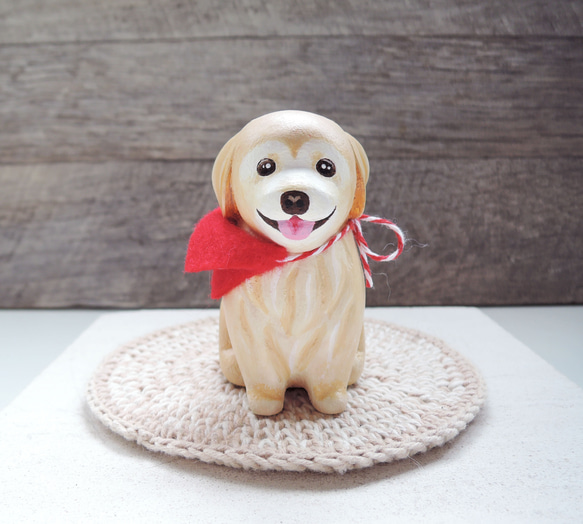 -カスタマイズされたペット人形-犬のための手作りの木製動物装飾と癒しの木彫り人形 7枚目の画像