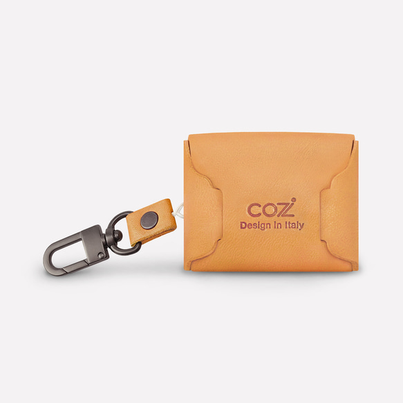 COZI - AirPods Pro 1/2 世代 100% 植物タンニンなめしレザー保護カバー - ワイヤレスまたはポート充電 5枚目の画像